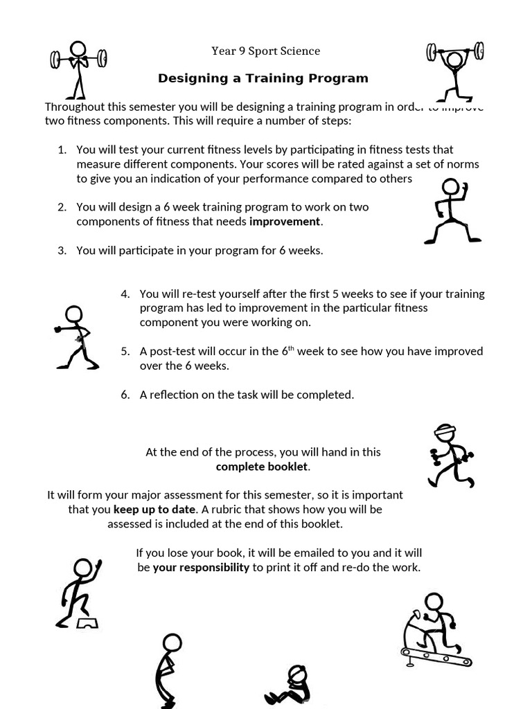 Training Program for Fitness Improvement | PDF | Physical Fitness ...