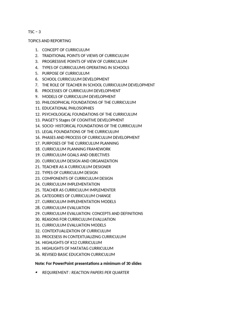 Teaching and The School Curriculum | PDF