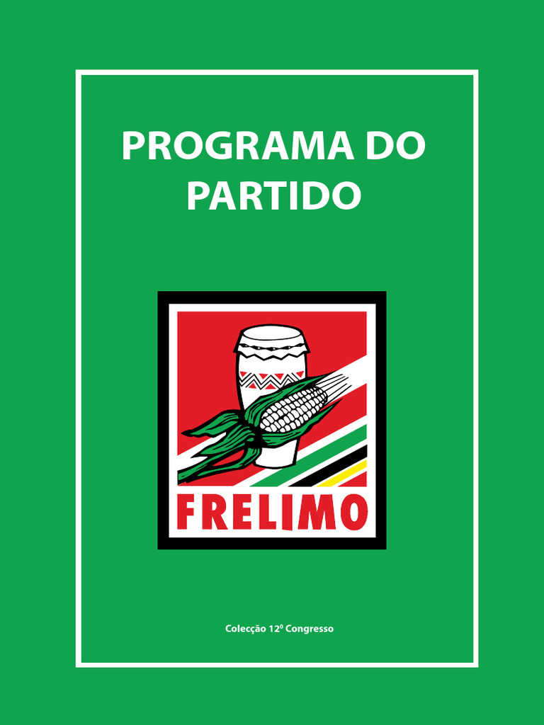 Programa do Partido FRELIMO 2022-2027 | PDF | Moçambique | Economia