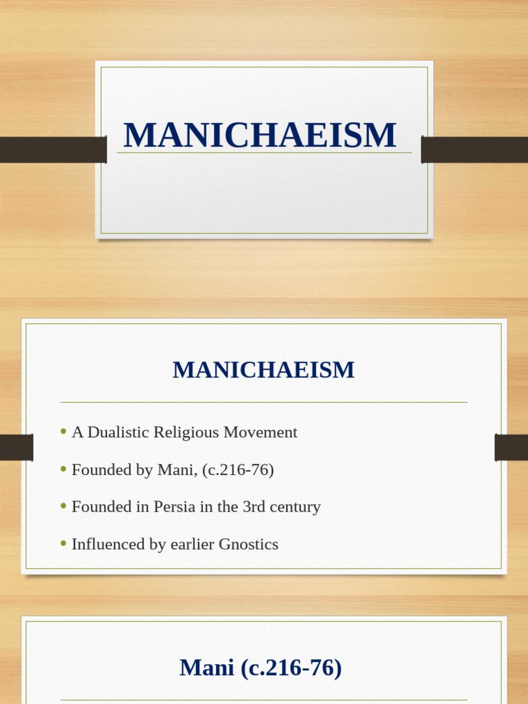 Manicheaism | PDF