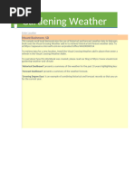 Gardening Weather Workbook
