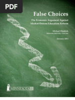 Download False Choices The Economic Argument Against Market-Driven Education Reform by Minnesota 2020 SN78177066 doc pdf