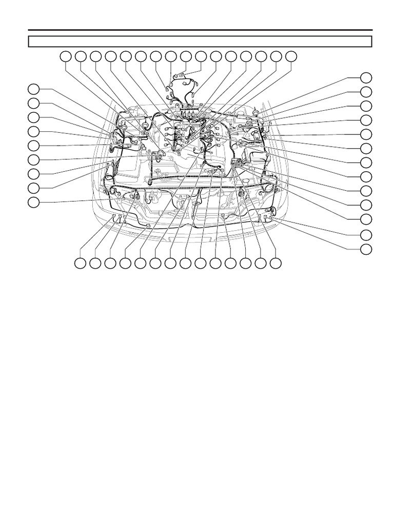 G Electrical Wiring Routing: Position of Parts in Engine Compartment ...