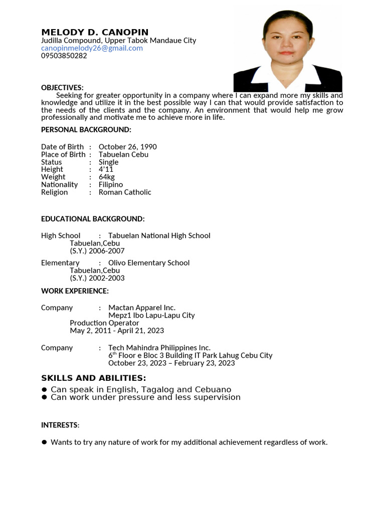Sample Resume | PDF | Wellness