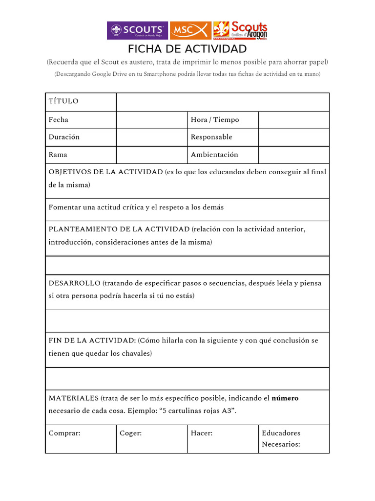A. Modelo Ficha | PDF