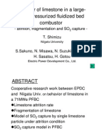 44 Shimizu Behavior of Limestone in a Large-scale Pressurized Fluidized or