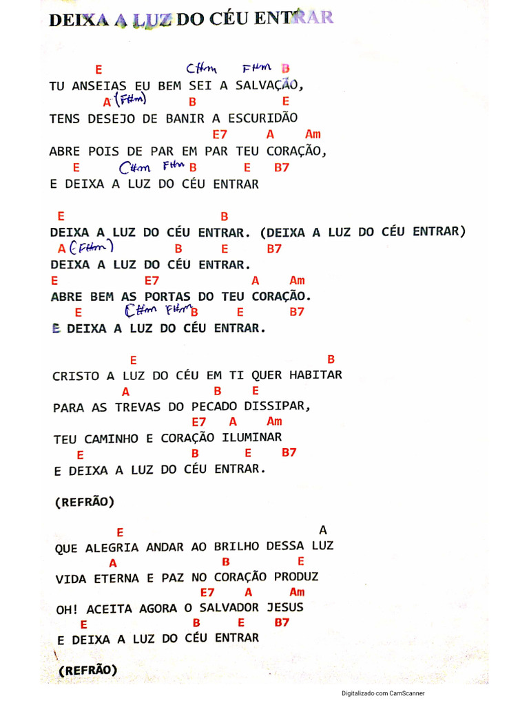1-Deixa A Luz Do Céu Entrar | PDF