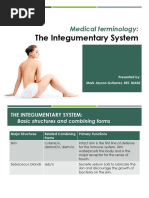 Integumentary System Combining Forms | PDF | Skin | Integumentary System