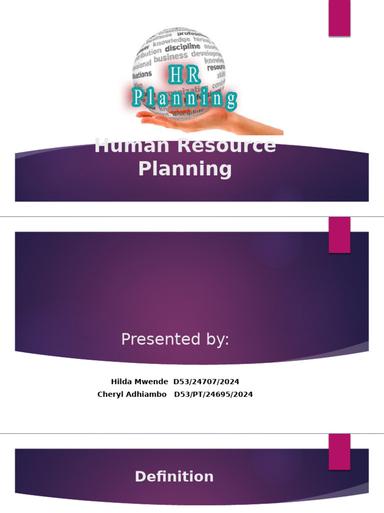 Human Resource Planning | PDF | Human Resource Management | Human Resources