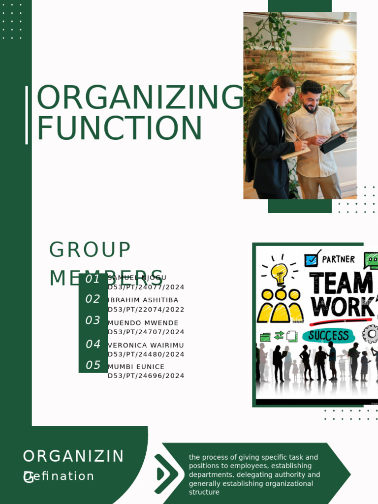 Organizing Group Members for Management | PDF | Organizational ...