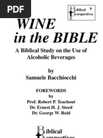 Download Wine in the Bible unabridged by Samuele Bacchiocchi by Ryan ONeil  Seaton SN7818027 doc pdf