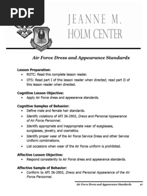 Air Force Dress and Appearance Standards | PDF | Sweater | Fashion