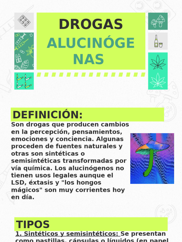 Drogas Alucinógenas | PDF | Alucinógeno | Heroína