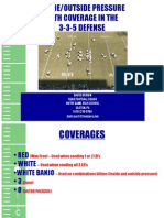 Inside-Outide Pressure With Coverage in the 3-3-5 Defesne by David Brown