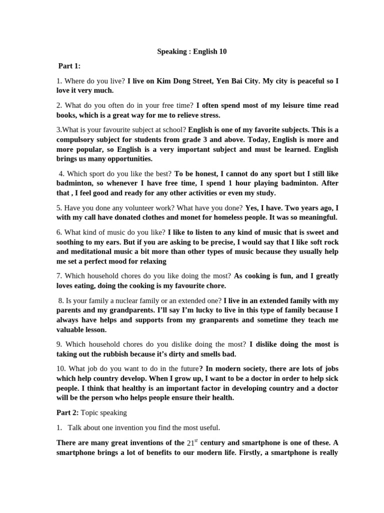 English Speaking Skills: Personal Insights | PDF