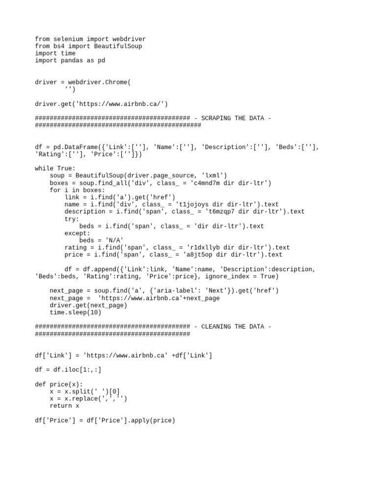 3.1 Airbnb - Code | PDF
