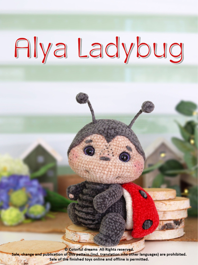 Free Crochet Ladybug Pattern PDF | PDF | Crochet | Yarn