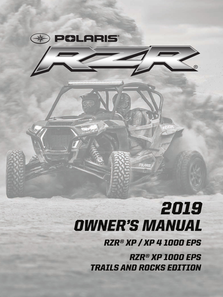 RZR Owners Manual | PDF | Traffic Collision | Seat Belt