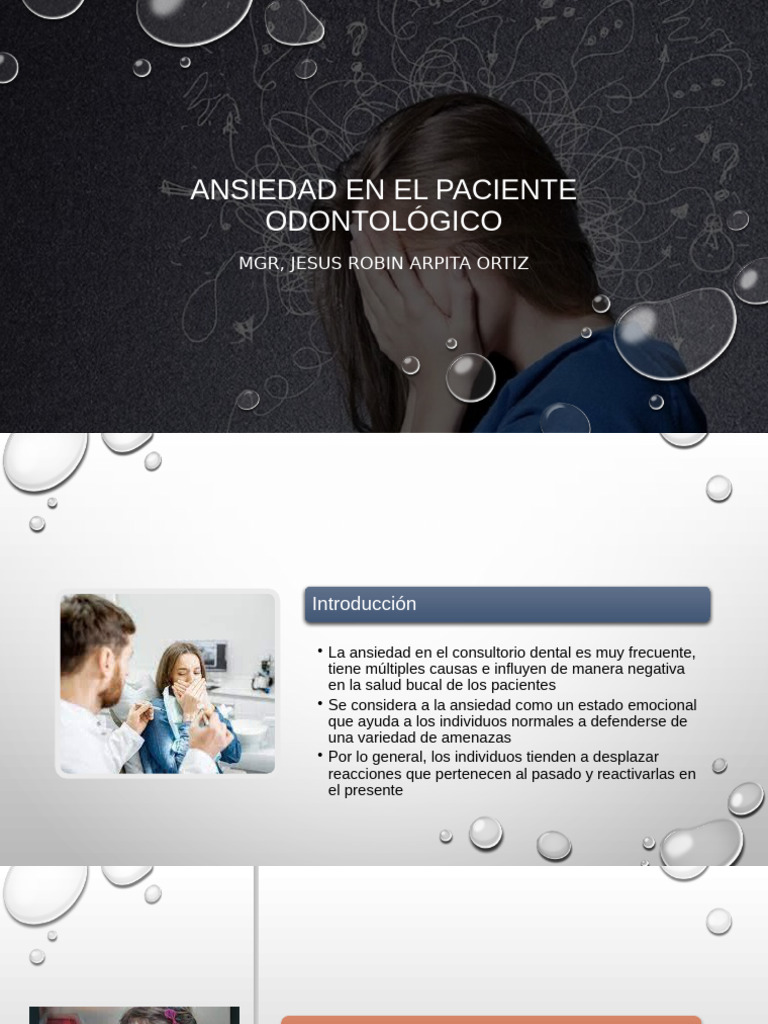 Ansiedad En El Paciente Odontológico Pdf Ansiedad Medicina Clinica