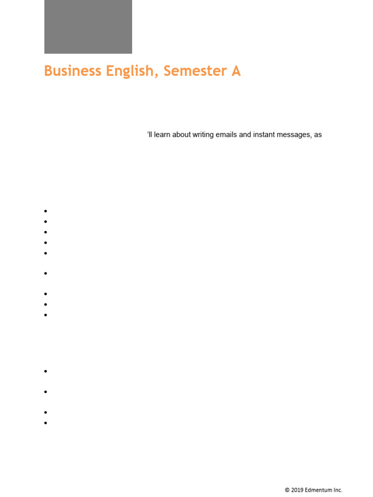 Business English Course Overview | PDF | Social Media | Popular Culture ...