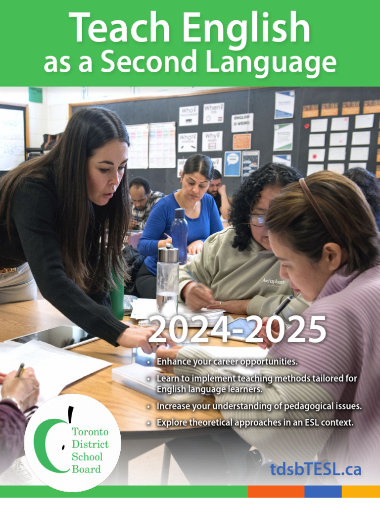 TESL Certification Program at TDSB | PDF | English As A Second Or ...