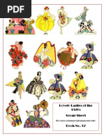 1920s Ladies Scrap Sheet