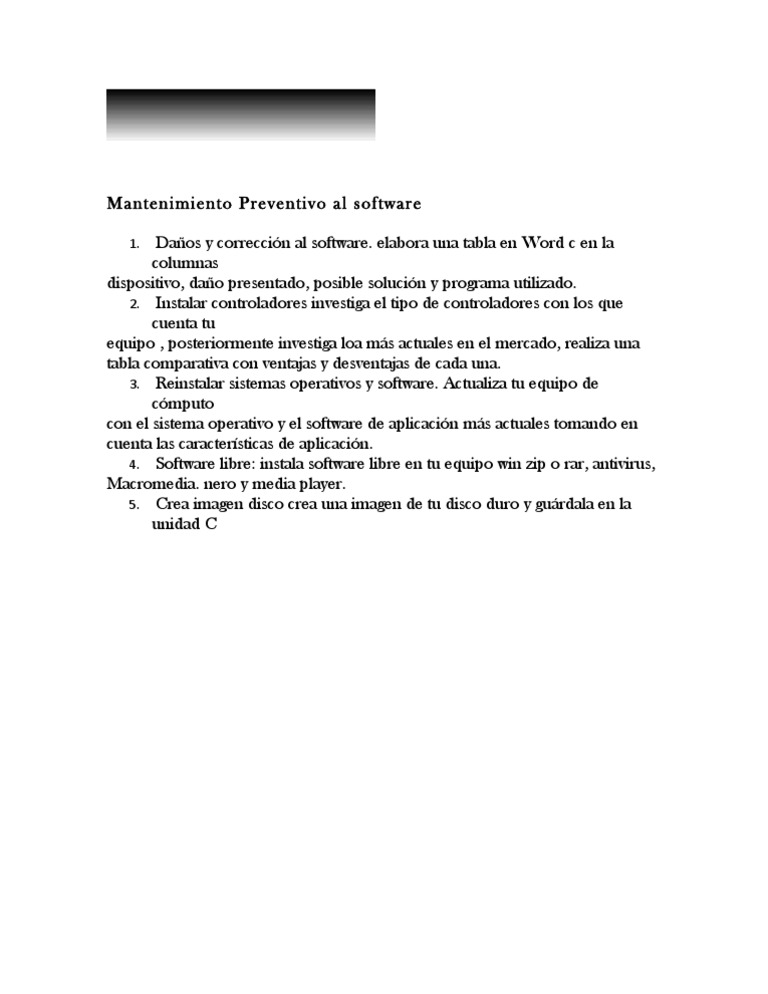 Mantenimiento Preventivo de Software | PDF