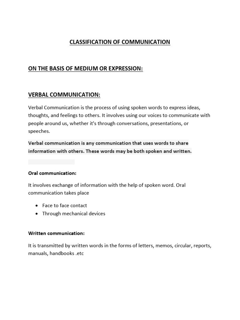Unit 1 Business Communication | PDF | Communication | Nonverbal ...