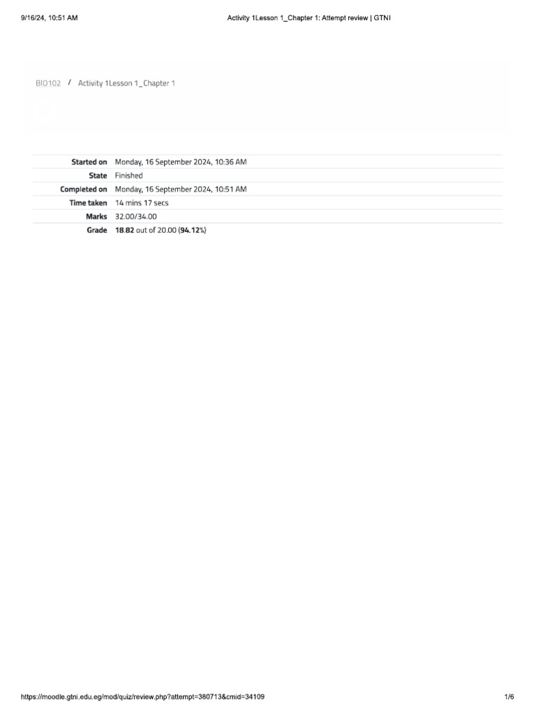Activity 1lesson 1 - Chapter 1 | PDF