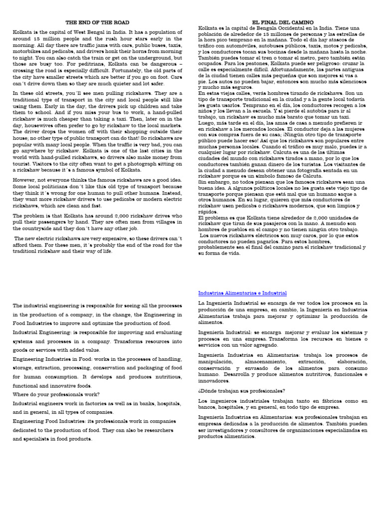 The End Of The Road Pdf Economias Industrias De Servicio