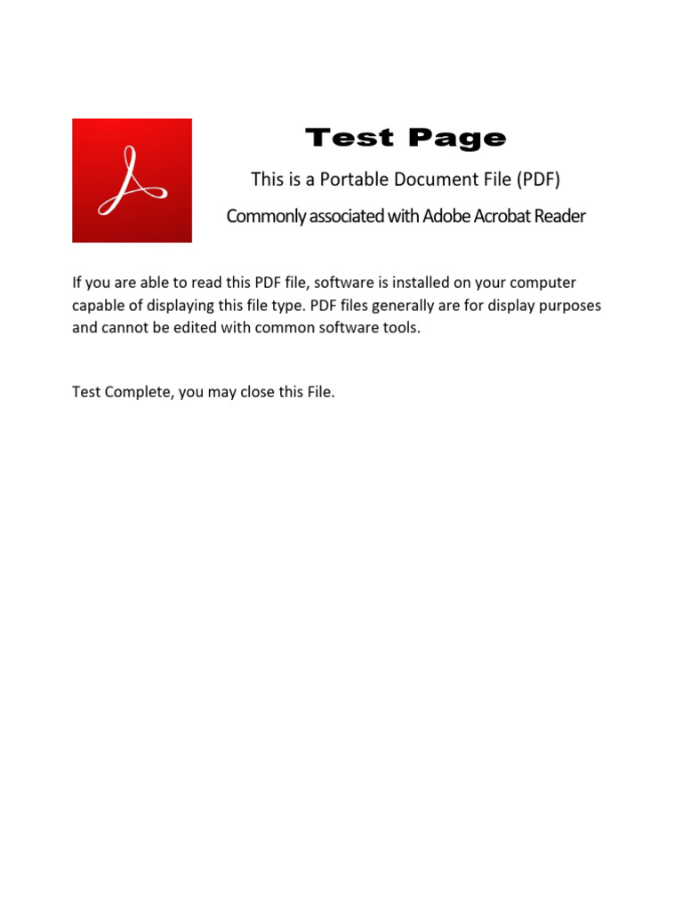 PDF TestPage | PDF