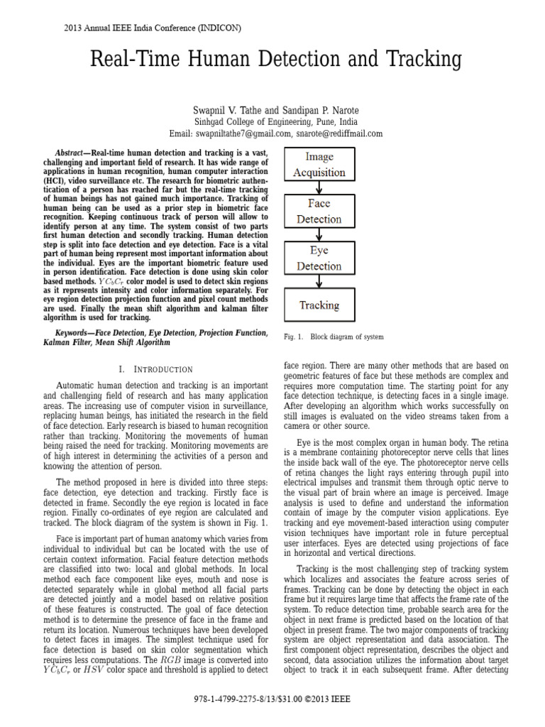 Real-Time Human Detection and Tracking | PDF | Visual Perception | Retina