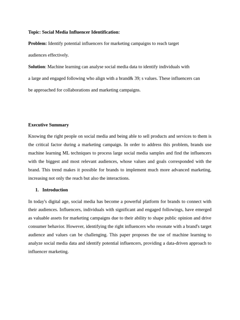 Executive Summary | PDF | Social Media | Popular Culture & Media Studies