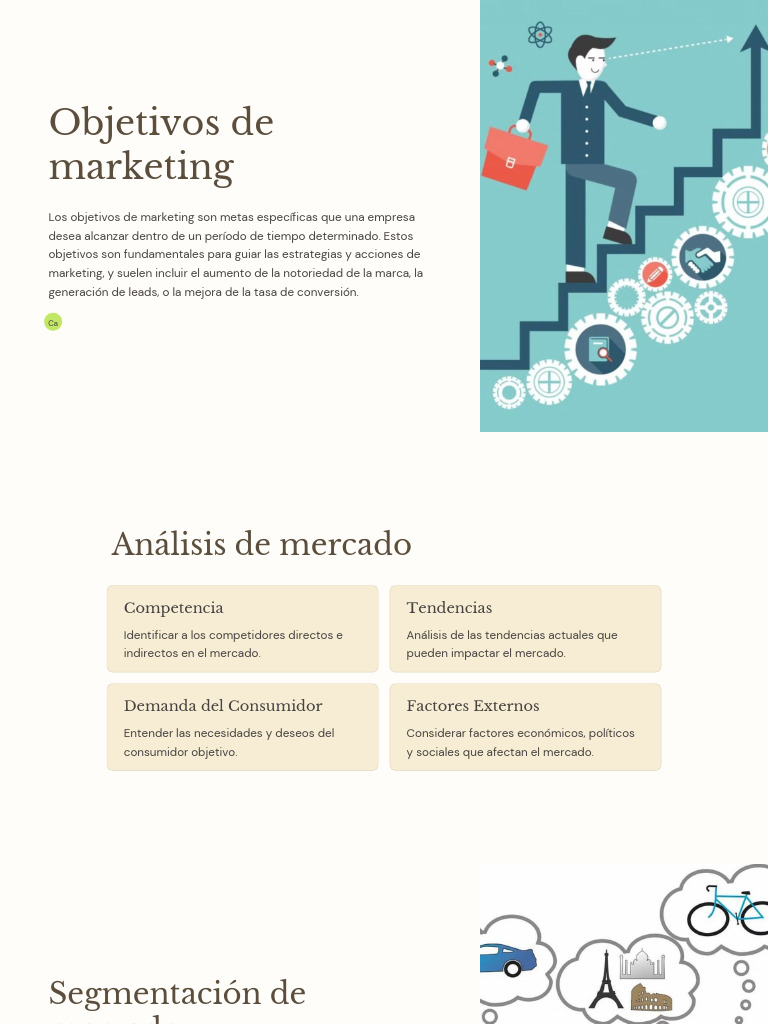 Objetivos y Estrategias de Marketing | PDF | Marketing | Mercado (economía)