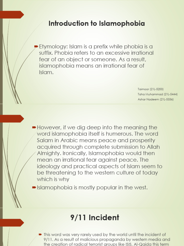 Islamophobia Ppt To Pdf Pdf Rohingya People Islamophobia