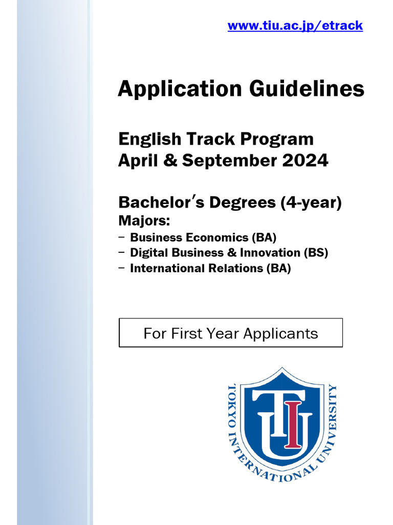 TIU Application Guidelines 2025 | PDF | Wire Transfer | Travel Visa