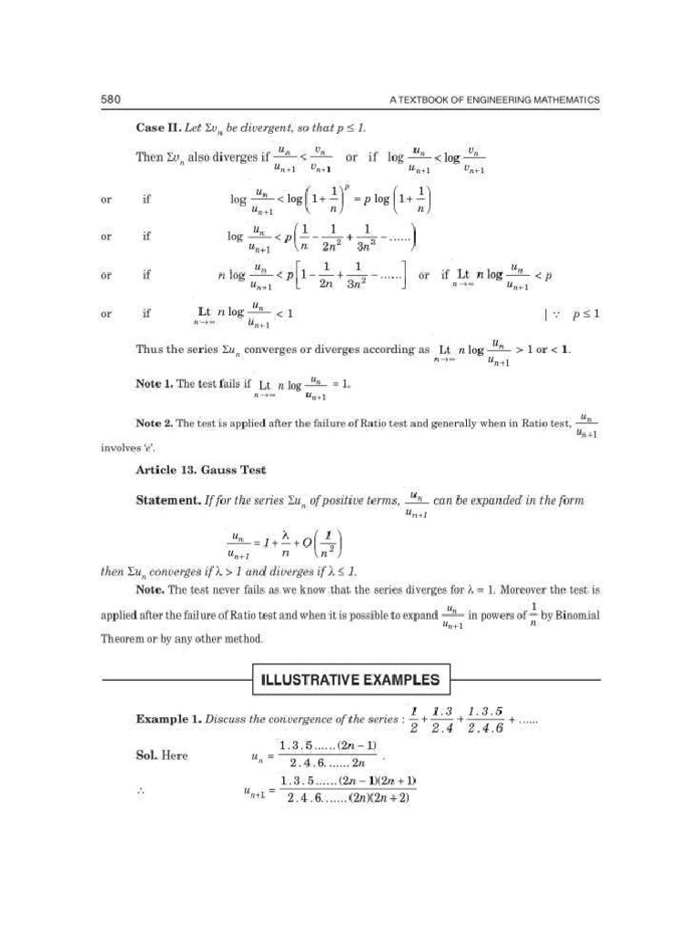 Raabe Test | PDF