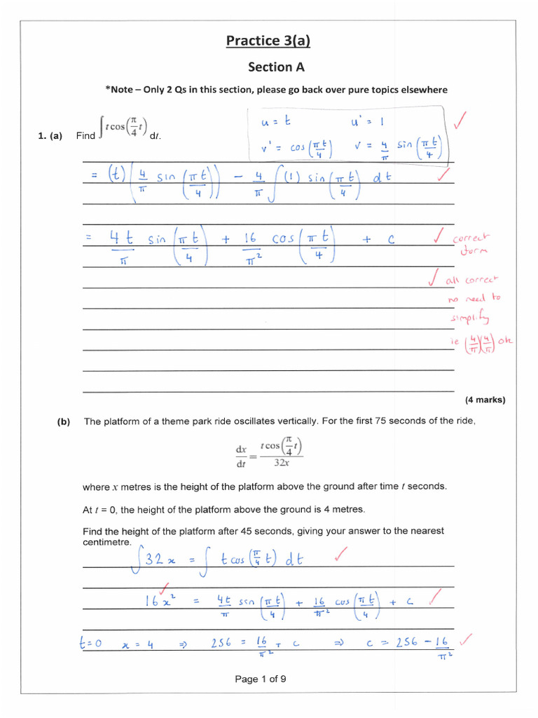 3(a) solutions | PDF