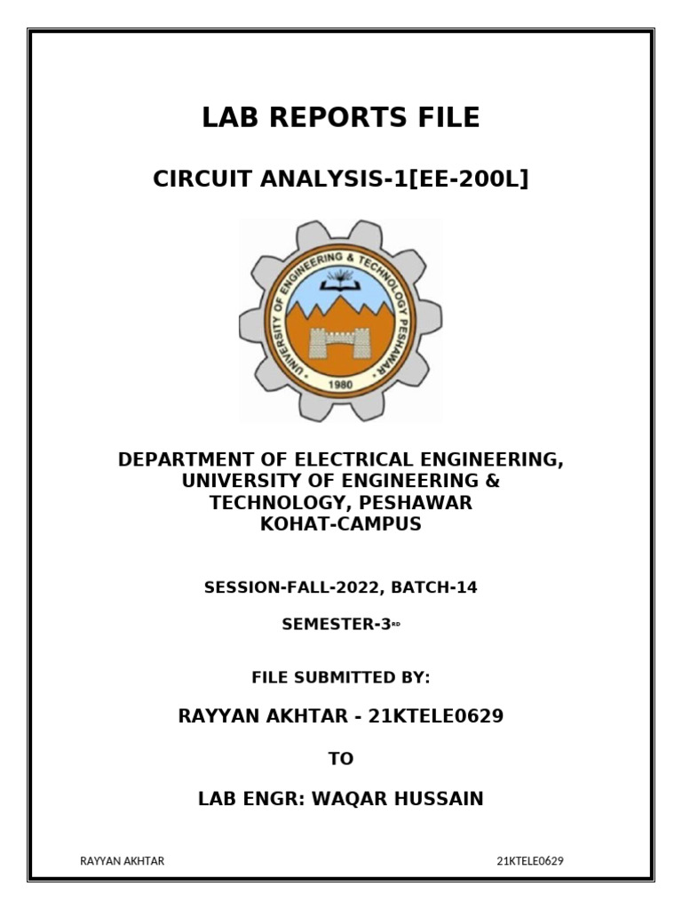 AC Sweep Analysis in PSpice by Rayyan Akhtar | PDF | Resonance ...