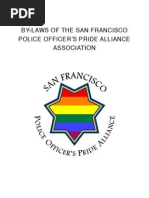 By-Laws of The San Francisco Police Officer'S Pride Alliance Association