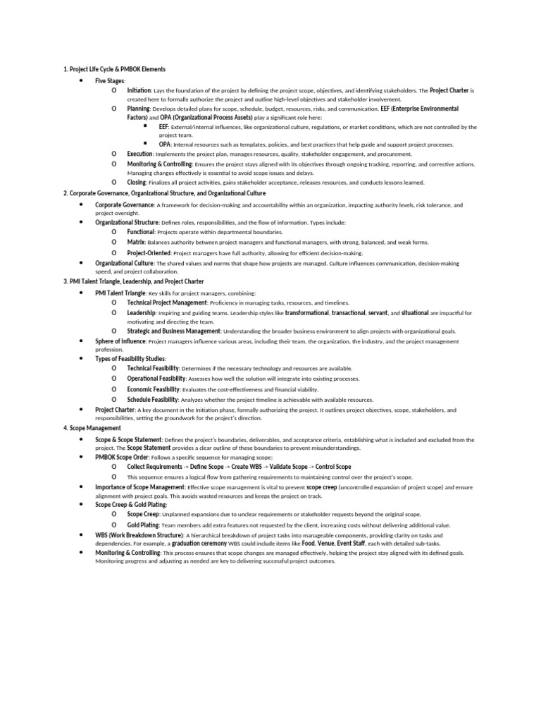 Project Management Life Cycle Overview | PDF | Project Management ...