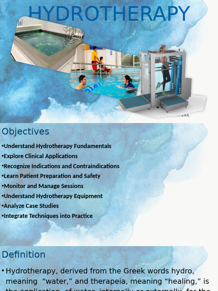 Hydrotherapy: Principles and Applications | PDF | Anatomical Terms Of ...