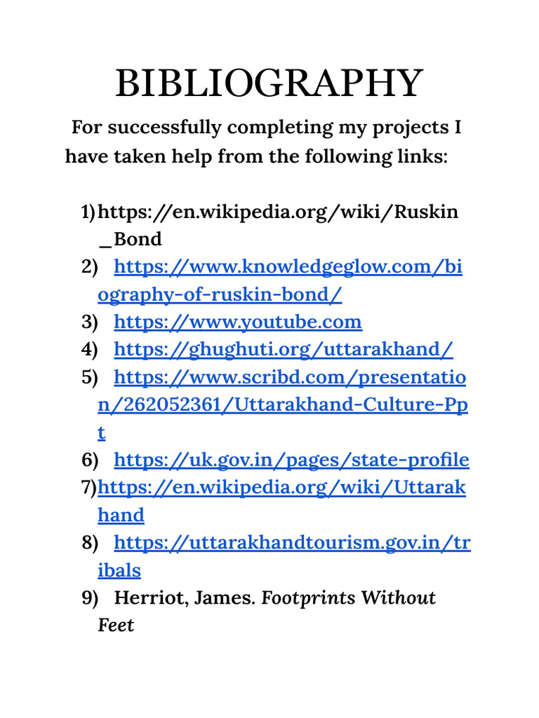 BIBLIOGRAPHY | PDF | Travel