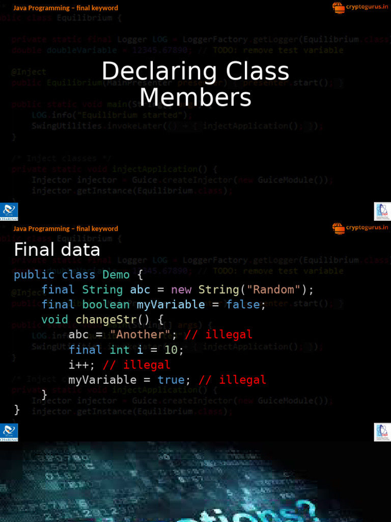 Understanding Java's Final Keyword | PDF