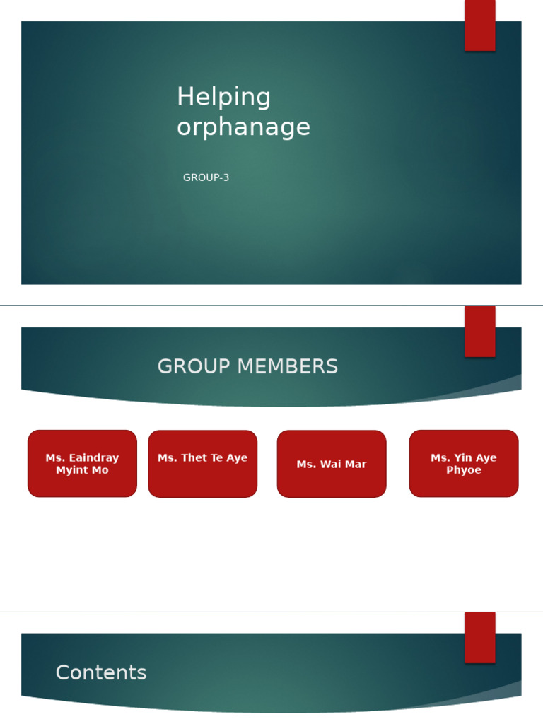 Helping Orphanage | PDF | Social Science | Cooking, Food & Wine