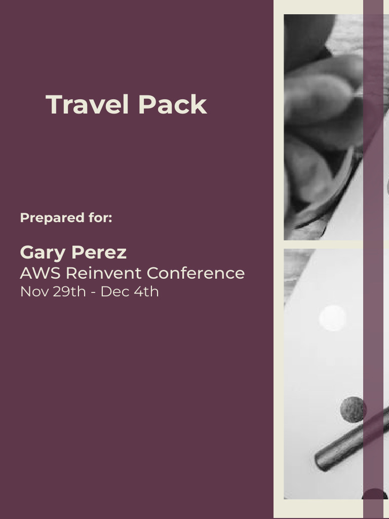 Travel Pack Example | PDF | Amazon Web Services