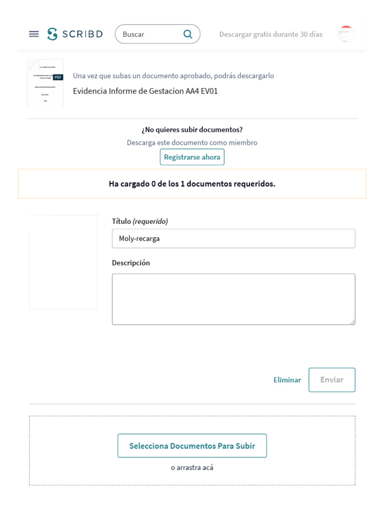 Suba Un Documento - Scribd | PDF