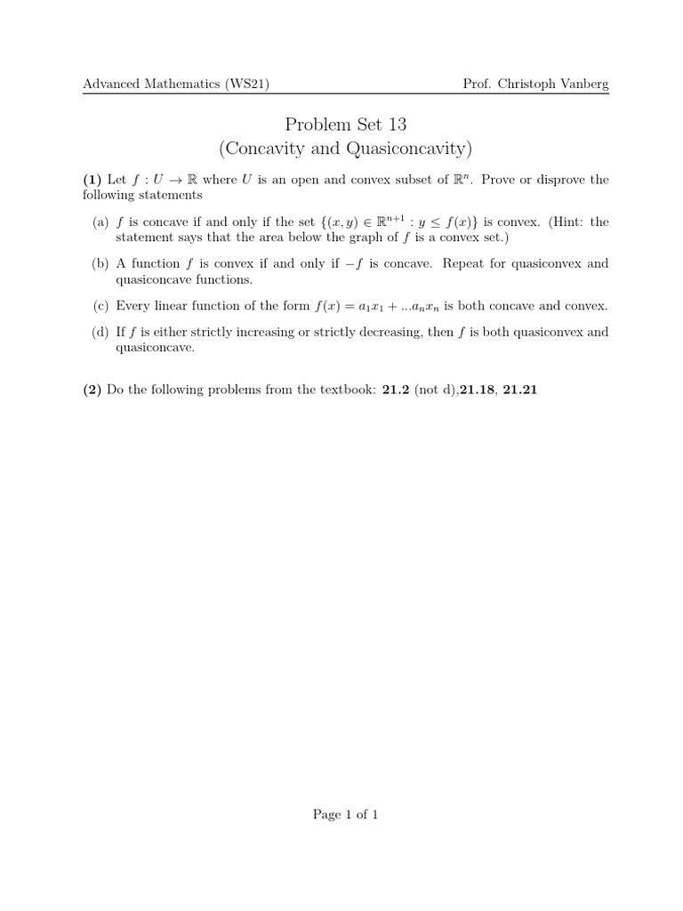 Advanced math ps13 pdf