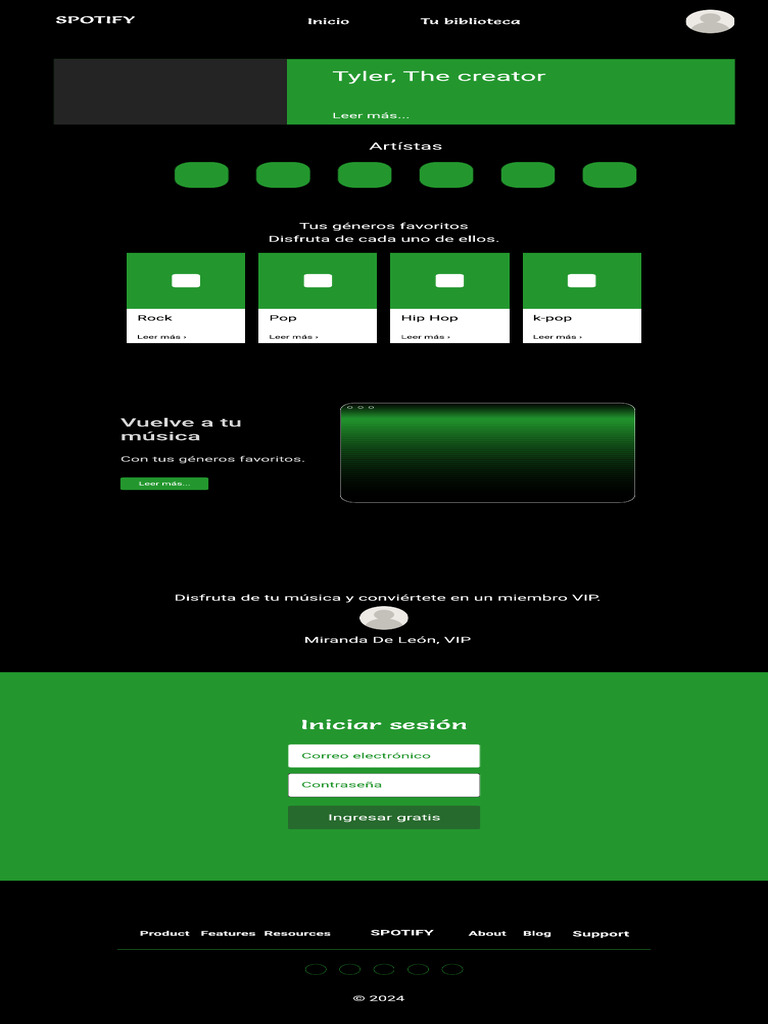 Spotify Wireframing | PDF | Musica Popular | Grabación de sonido