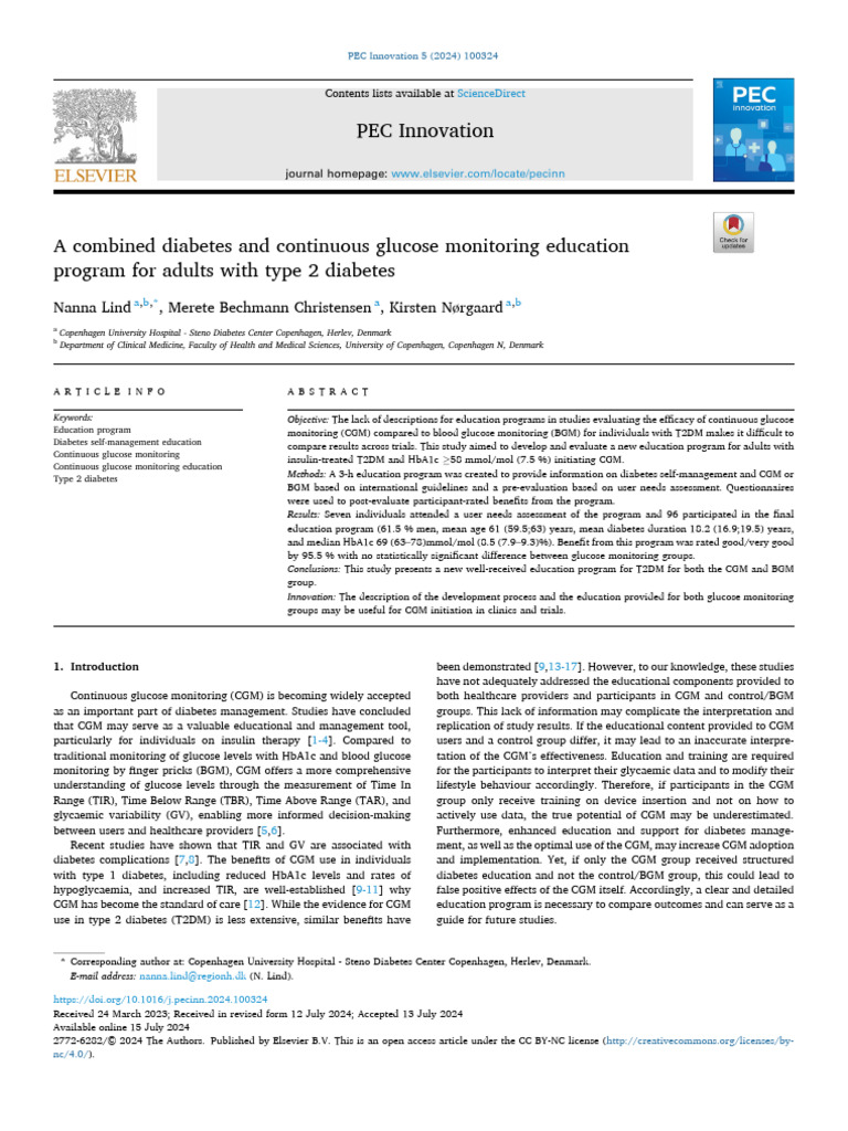 Diabetes Education for CGM Users | PDF | Glycated Hemoglobin | Diabetes